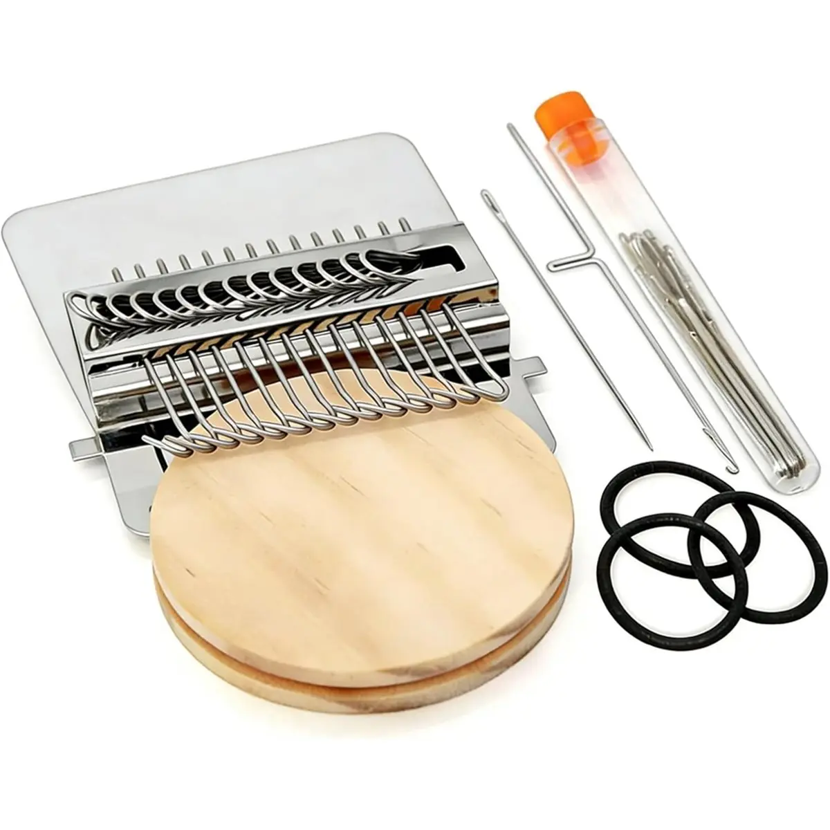 KSOL MiniLoom for Mending - Portable Knit Patch Kit, DarningLoom for Clothing Repair, DIY WeavingLoom Kit for Beginners