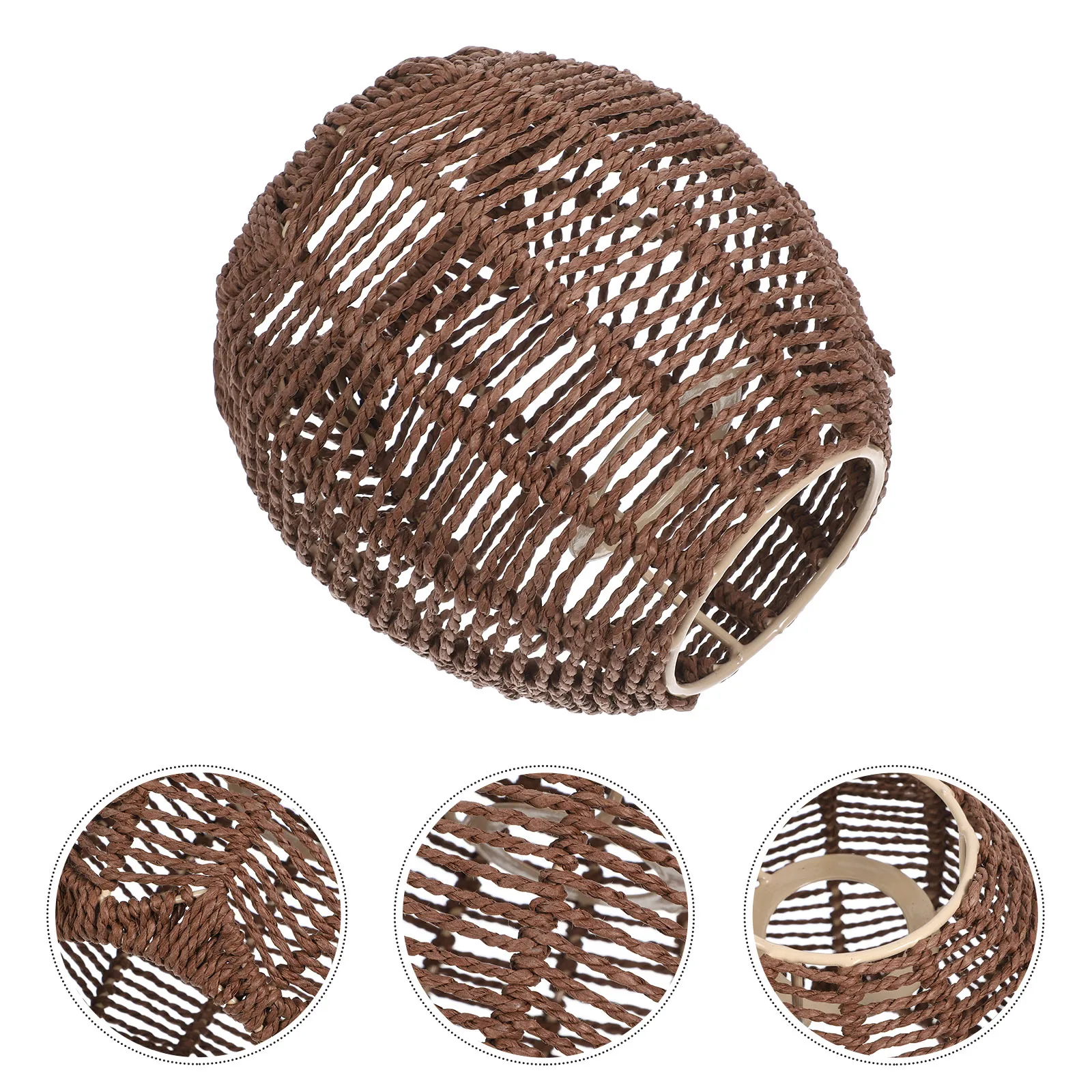 

Woven Lampshade Chandelier Cover For Home Decor Soften Light Replacement Lamp Shade Durable Chinese Style Lighting Fixture