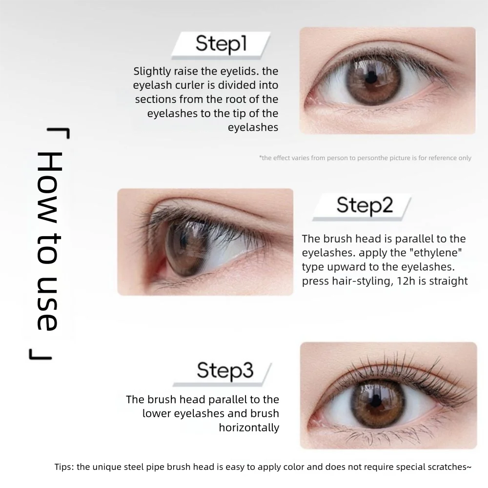 มาสคาร่าสีดํากันน้ําติดทนนานมาสคาร่าครีม Curling หนา Lash Extension ยาวขนตา