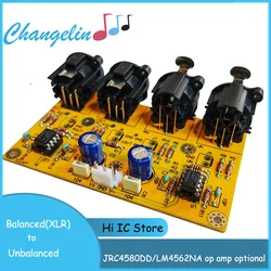 Balance preamp Balanced(XLR) to Unbalanced  (RCA)/ Unbalanced  (RCA) to Balanced(XLR) RCA to XLR  Converter Switch Board