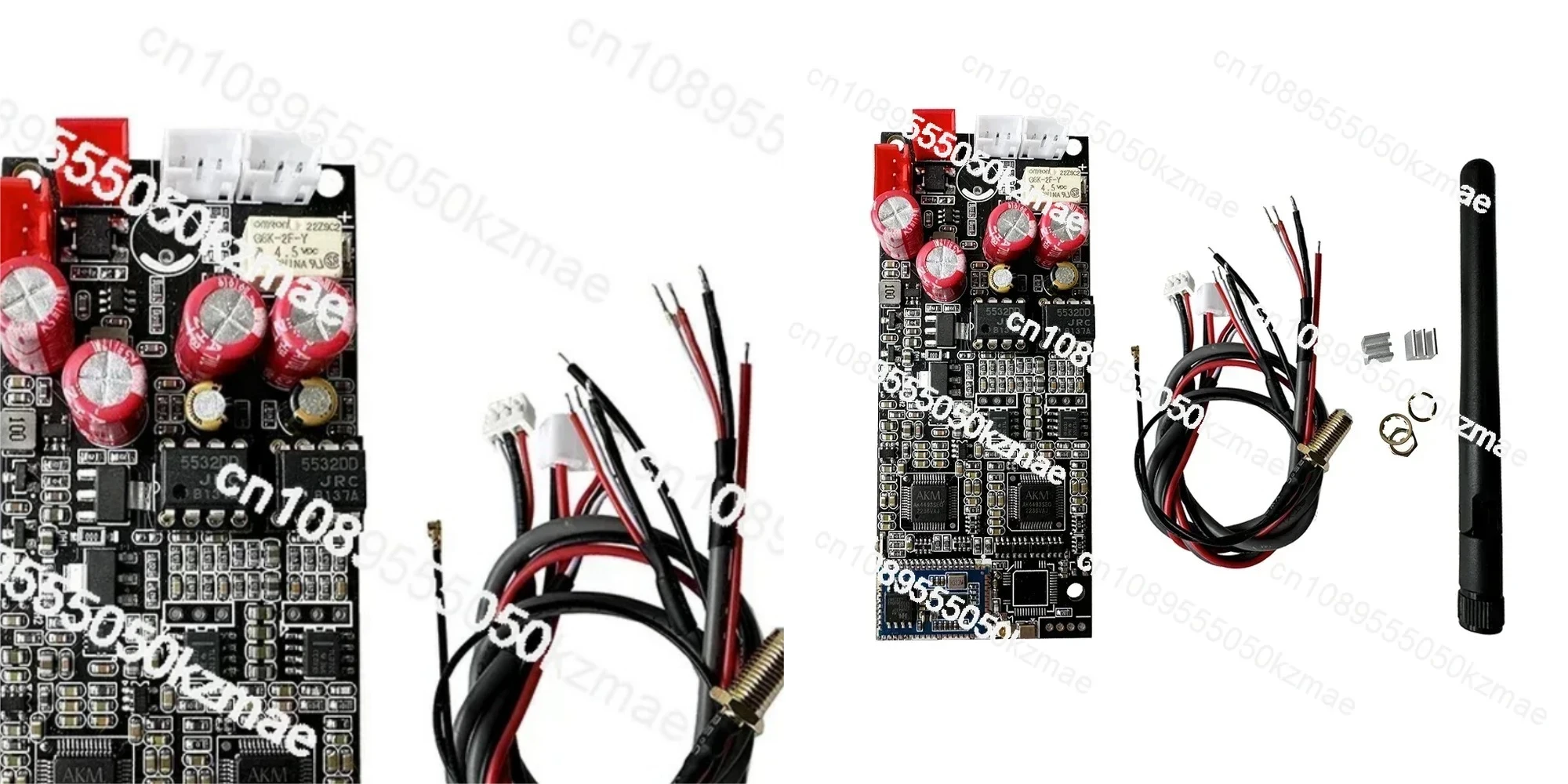 Bluetooth 5.4 Wireless Receiving Board AK4493 DAC Decode Dual NE5532 OP AMP Support LDAC/APTX 24bit/96Khz