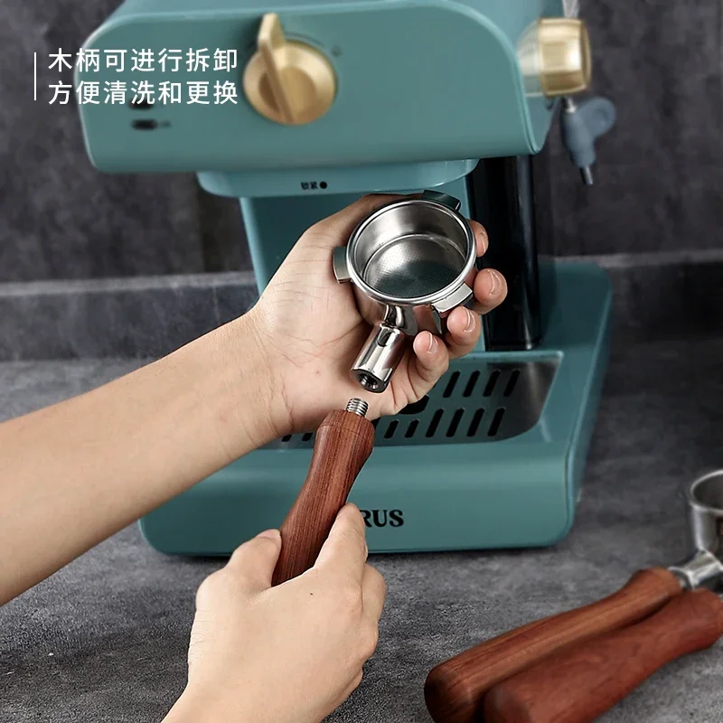 Italian coffee machine bottomless handle 51mm double cup double mouth bottomless handle universal