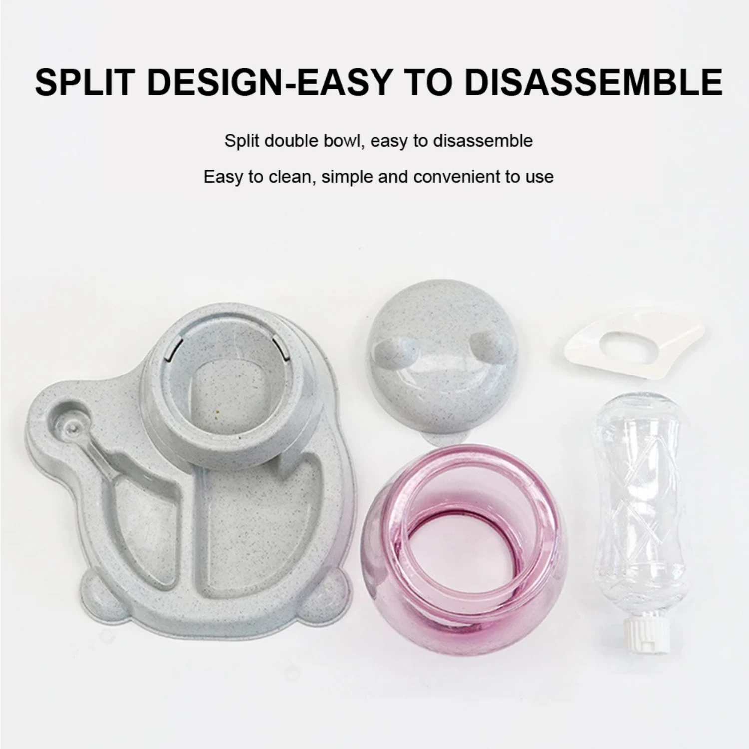 2.2L 애완 동물 개 고양이 자동 피더 개 고양이 마시는 그릇 음식 물 디스펜서 대용량 고양이 먹이 용기 용품