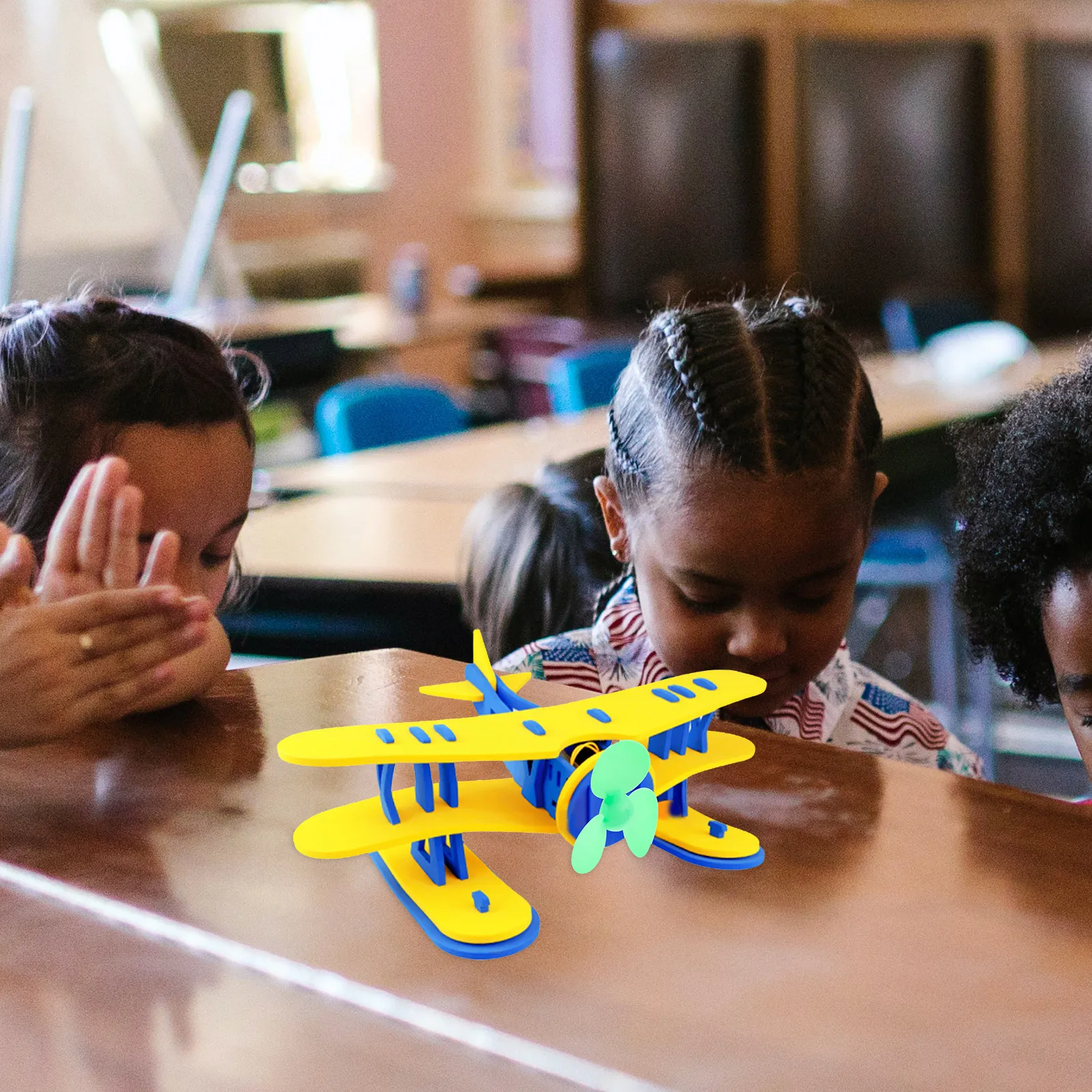 

1pc Water Plane Diy Kit Eva Assembly Science Education Summer Pool Party Kids Outdoor Activity Gift Random Color