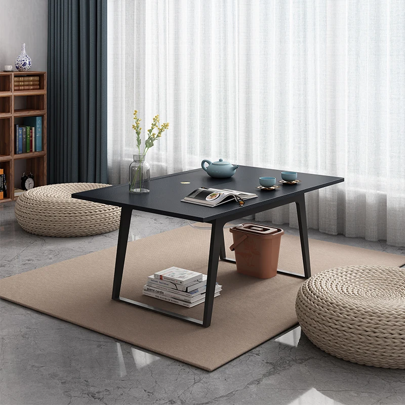 Light luxury tatami mat tea table, household small coffee , floor, kang , Japanese style fire stone low tea tabl