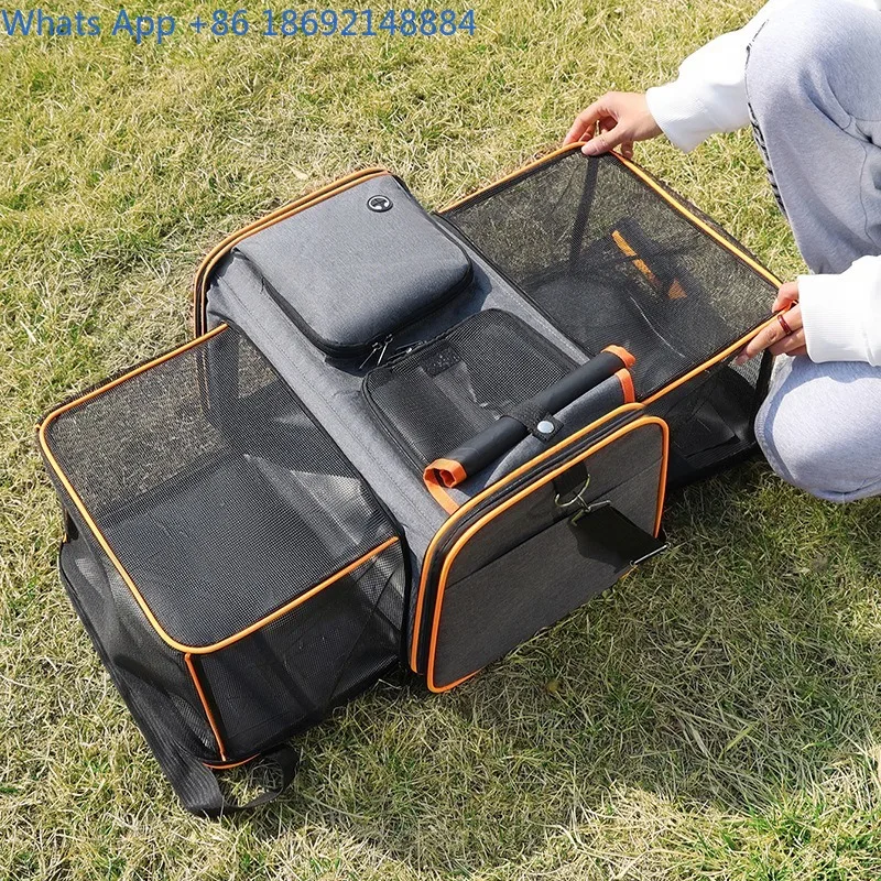 

Cat Carrier Portable Small Dog Cat Travel Expandable Pet Carrier Breathable Car Handheld Pet Bag