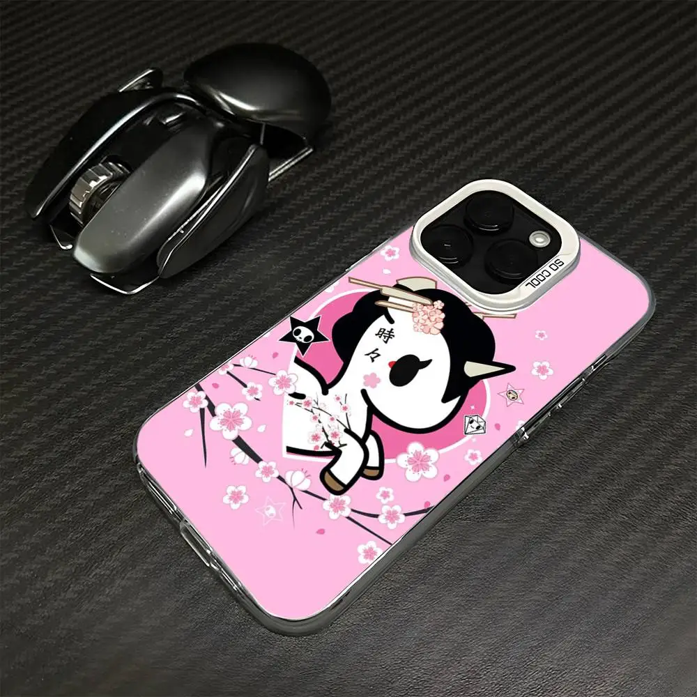 حافظة هاتف T-Tokidokis اليابانية لهاتف iPhone17,16,15,14,13,12,11 Plus، Pro Max غطاء أبيض غير لامع مقاوم للصدمات #6