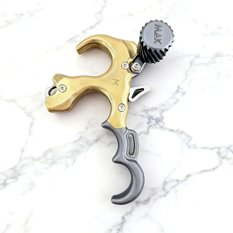 Adjustable Solid Brass Thumb Trigger Release Portable Compound Bow Archery Practice Hunting Parts