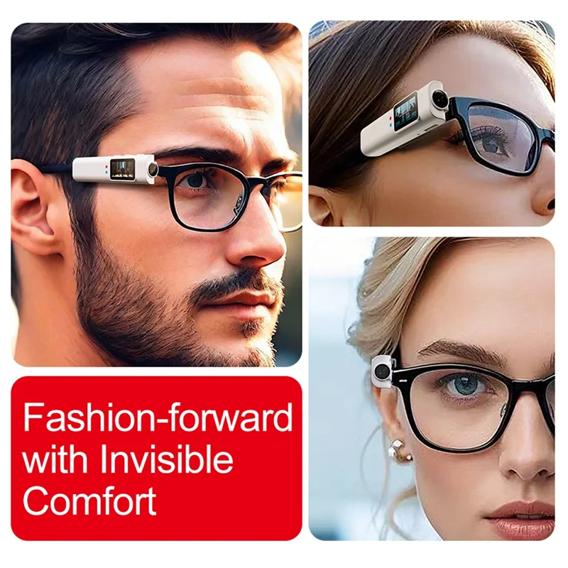 

A32T-FPV Glasses Camera 2.7K Wearable Wifi Video Camcorder Camera 110°Wide Angle Lens APP Control Action Camera