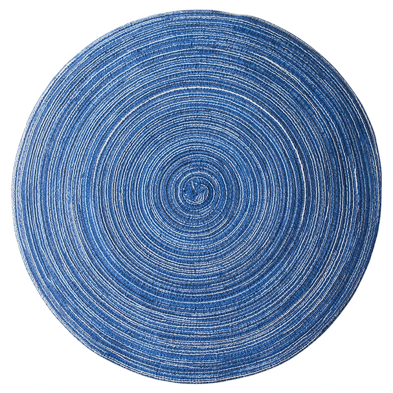 Coaster Table Mat Ramie Insulation Pad Solid Round Design Placemats Linen Non Slip Kitchen Accessories