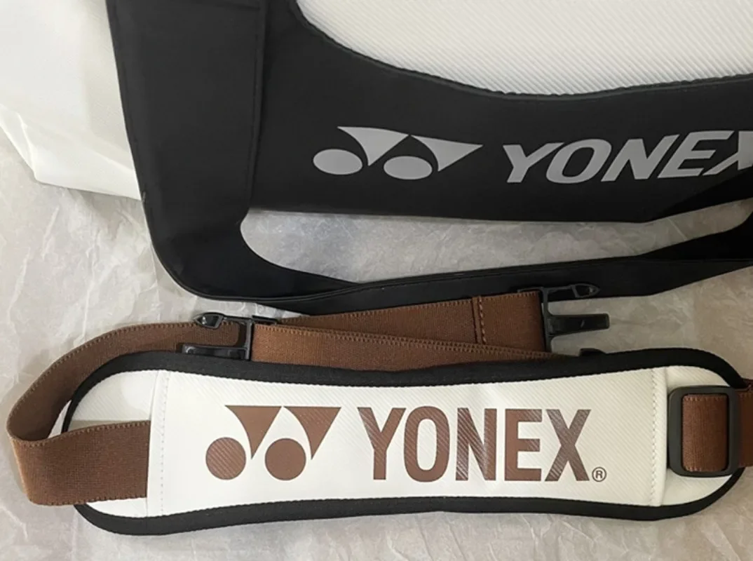 Yonex 하이 퀄리티 남녀공용 배드민턴 라켓 숄더백, 큰 칸막이, 모든 스포츠 액세서리 보관 가능