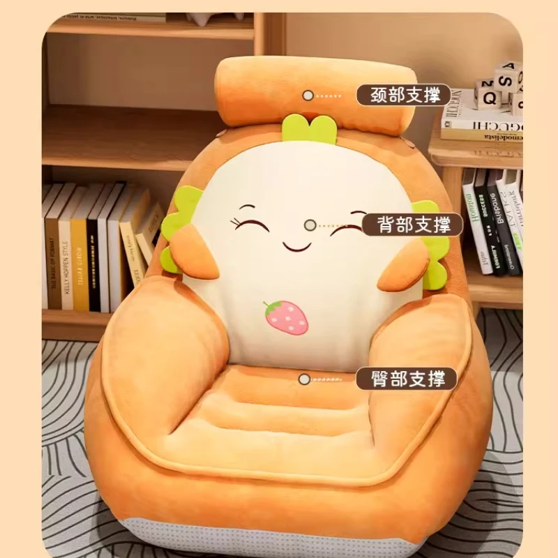 Divano per bambini Divano per bambini Poltrona Peluche Rimovibile Lavabile Copertura Pieghevole Sedile portatile Asilo nido Sala giochi Verde Grigio Giallo