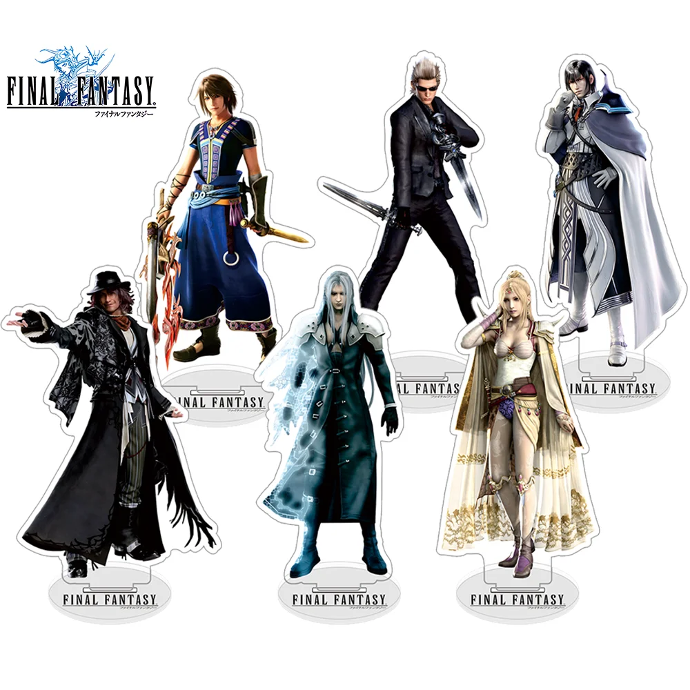 

Hot Game FF7 Remake Fantasy Acrylic Stand Peripherals Cloud Figure Sephiroth Action Figure Collectible Desk Ornaments keychains