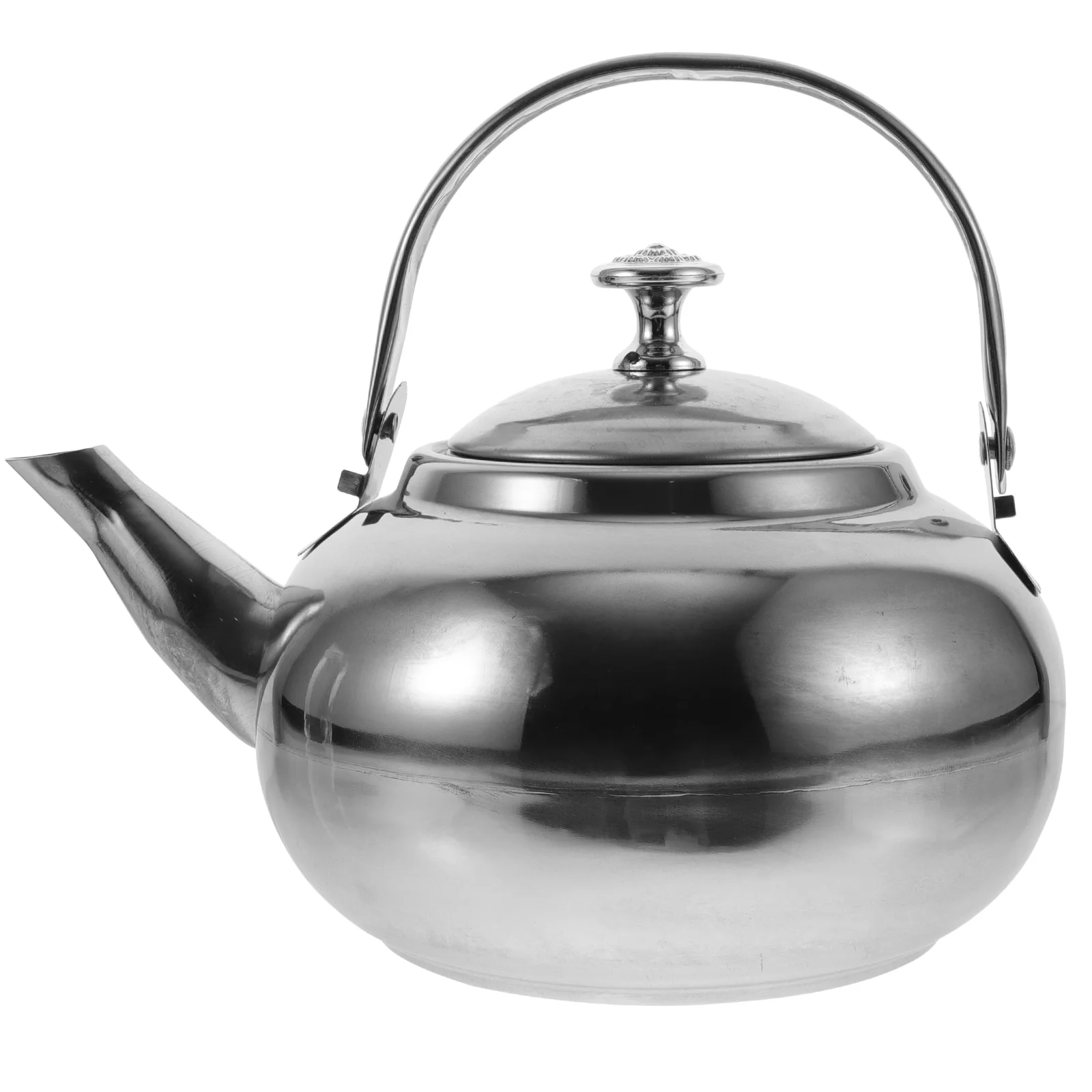 Pot Whistling Tea Kettle Water Stovetop Camping Stainless Steel Coffee Machine Metal Teapot for