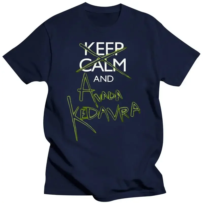 New Arrival fashion heavyweight Hot Sale vintage Summer New Men Keep Calm and Avada Kedavra T-Shirt - Awesome T Shirts Fashion