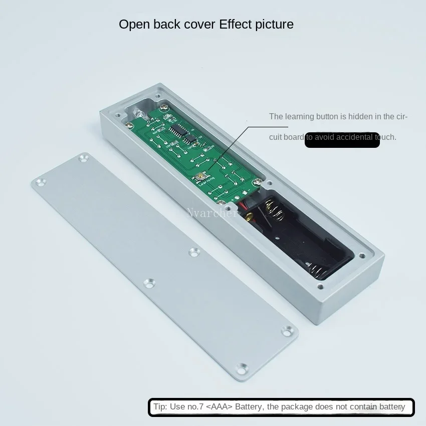 All-aluminum Infrared Signal 7-key Remote Control for Hifi Audio CD Preamplifier TV Set-top Box