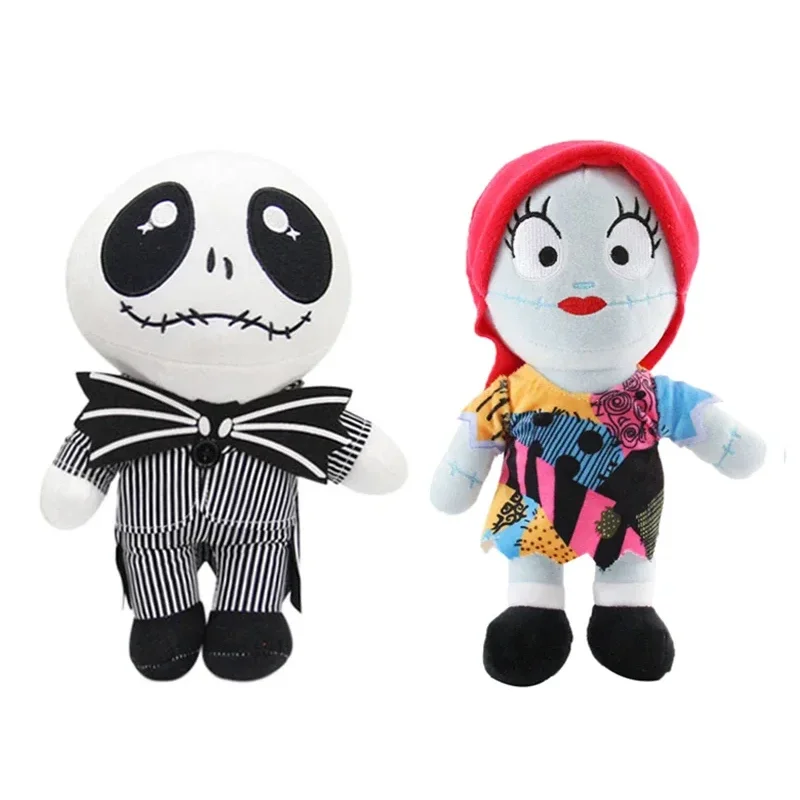 

The Nightmare Before Christmas Soft Plush Stuffed Toys Jack Skellington Sally Dolls Anime Figures Accessorise Children Toy Gifts