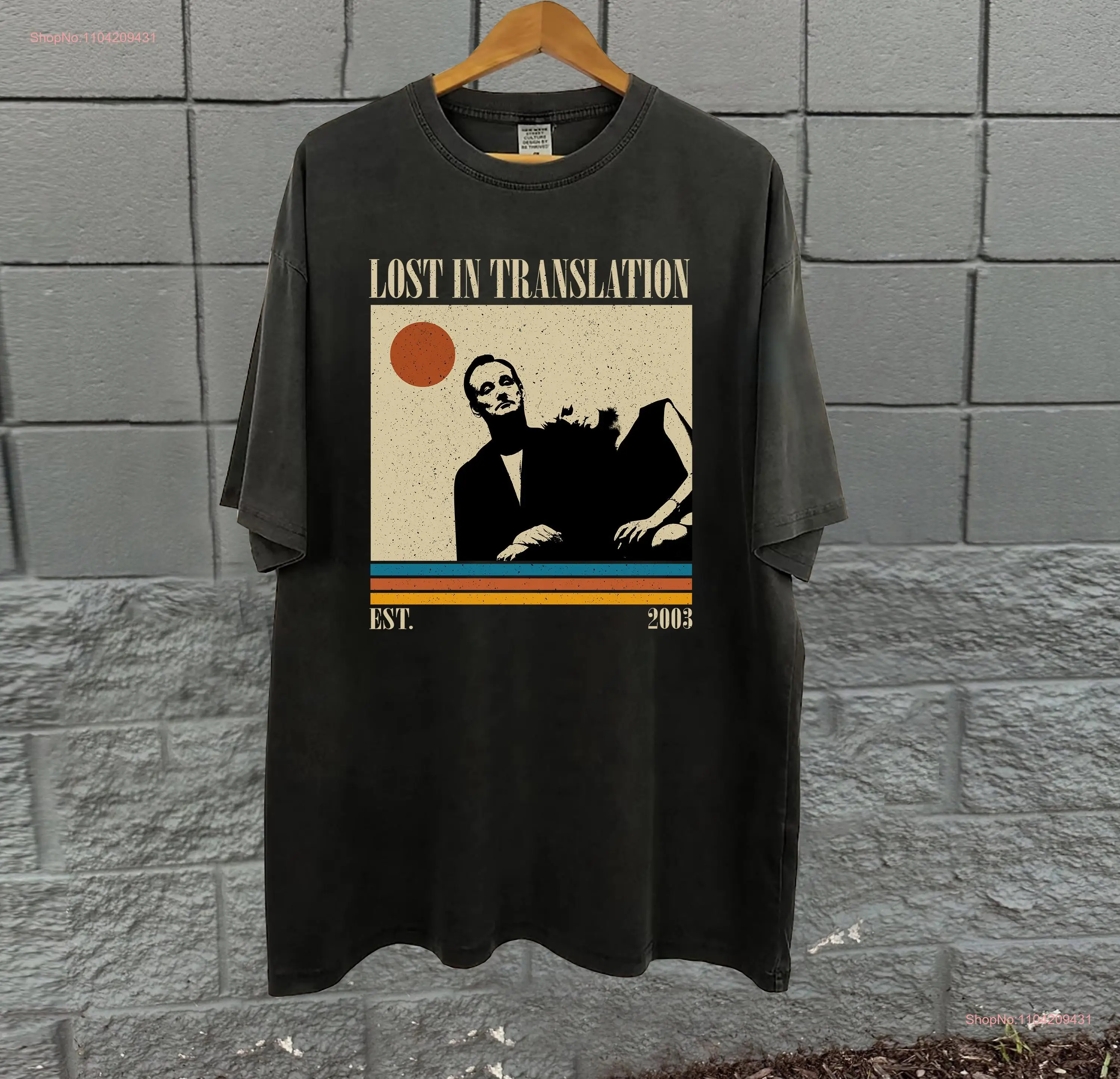 Lost in Translation T Shirt Movie Film Classic Vintage Retro Dad s for him long or short sleeves