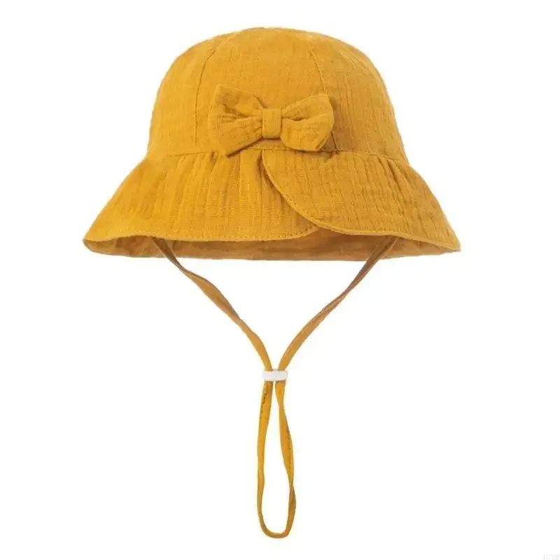 

D7YD Spring Summer Baby Bucket Hat Lightweight Cotton Sunhat Comfortable Bucket Caps