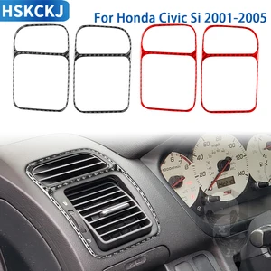 For Honda Civic SI 2001 2002 2003 2004 2005 Carbon Fiber Car Accessories Interior Panel Output Air Dashboard Sticker 12 Main Sales Acetate Civic SI Panel - №7