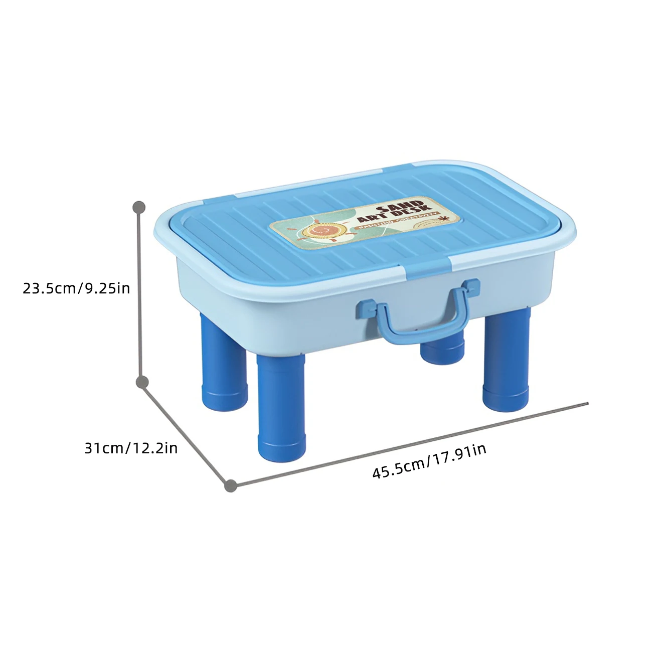 Children's Sand Painting Table Toy Drawing Kit With Lighting, Fun And Creative DIY Handicraft Making