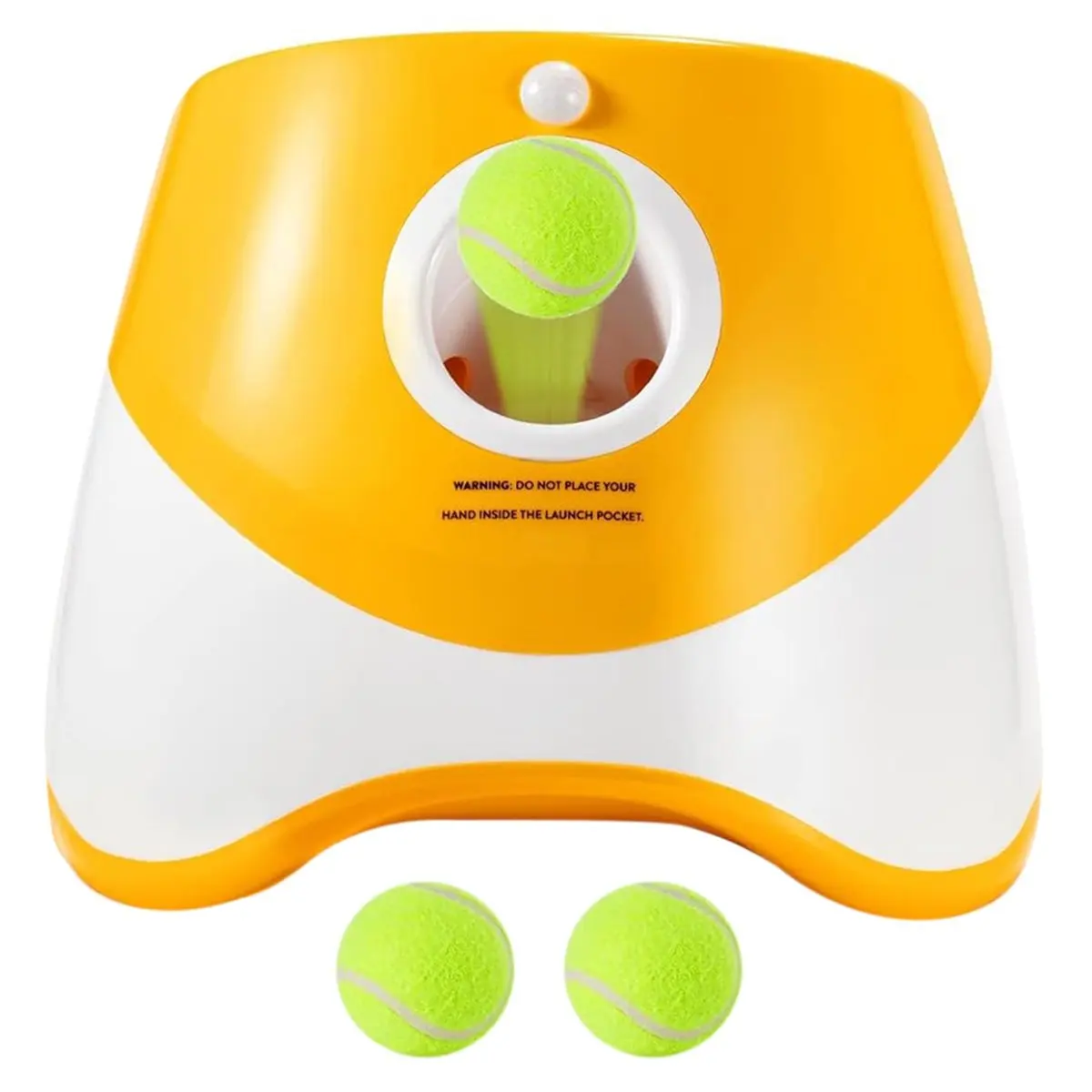 Dog Tennis Launcher Automatic Pet Dogs Chase Toy Mini Tennis Throwing Pinball Machine Fun Interactive Throw Rechargable