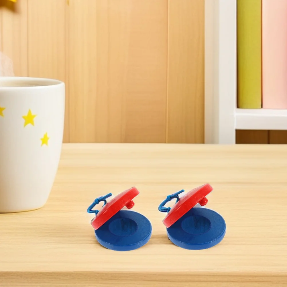 

10Pcs Finger Castanets Wooden Kids Educational Music Instruments Preschool Rhythm Handheld Orff Percussion Learning Tools