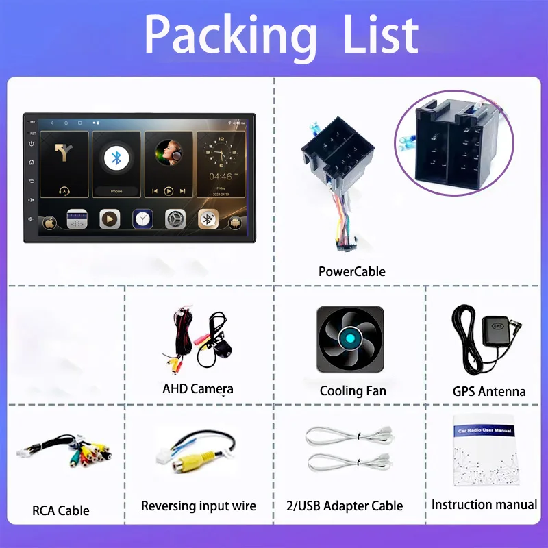 7 "4 + 64 ГБ для vw Skoda FABIA1 1999-2008 Автомобильный радиоприемник Android13 Автомобильный мультимедийный видеоплеер GPS-навигация Carplay Touch