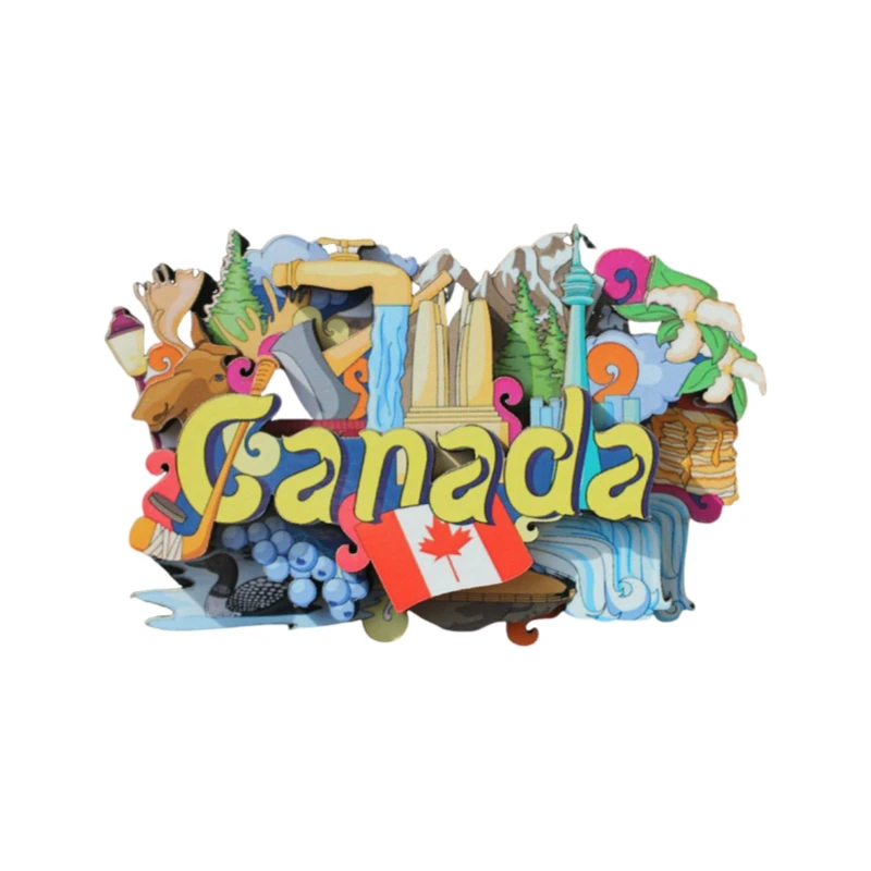 3D مجسمة الخشب مغناطيس الثلاجة شيكاغو أمريكا هاواي لاس فيغاس كاليفورنيا تايلاند كندا روسيا الدنمارك مغناطيس الثلاجة