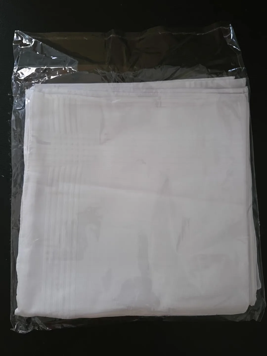 White Handkerchiefs Mens 100% Cotton Work Business Hankies Hanky - 12 PCS
