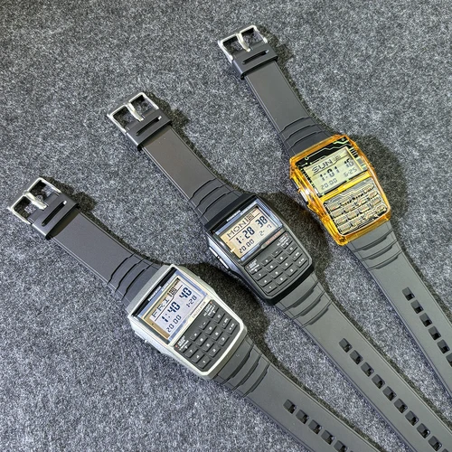 Imagen 2 del producto Reloj con calculadora multifunción LED de lujo para hombre, reloj numérico electrónico luminoso, estilo teclado