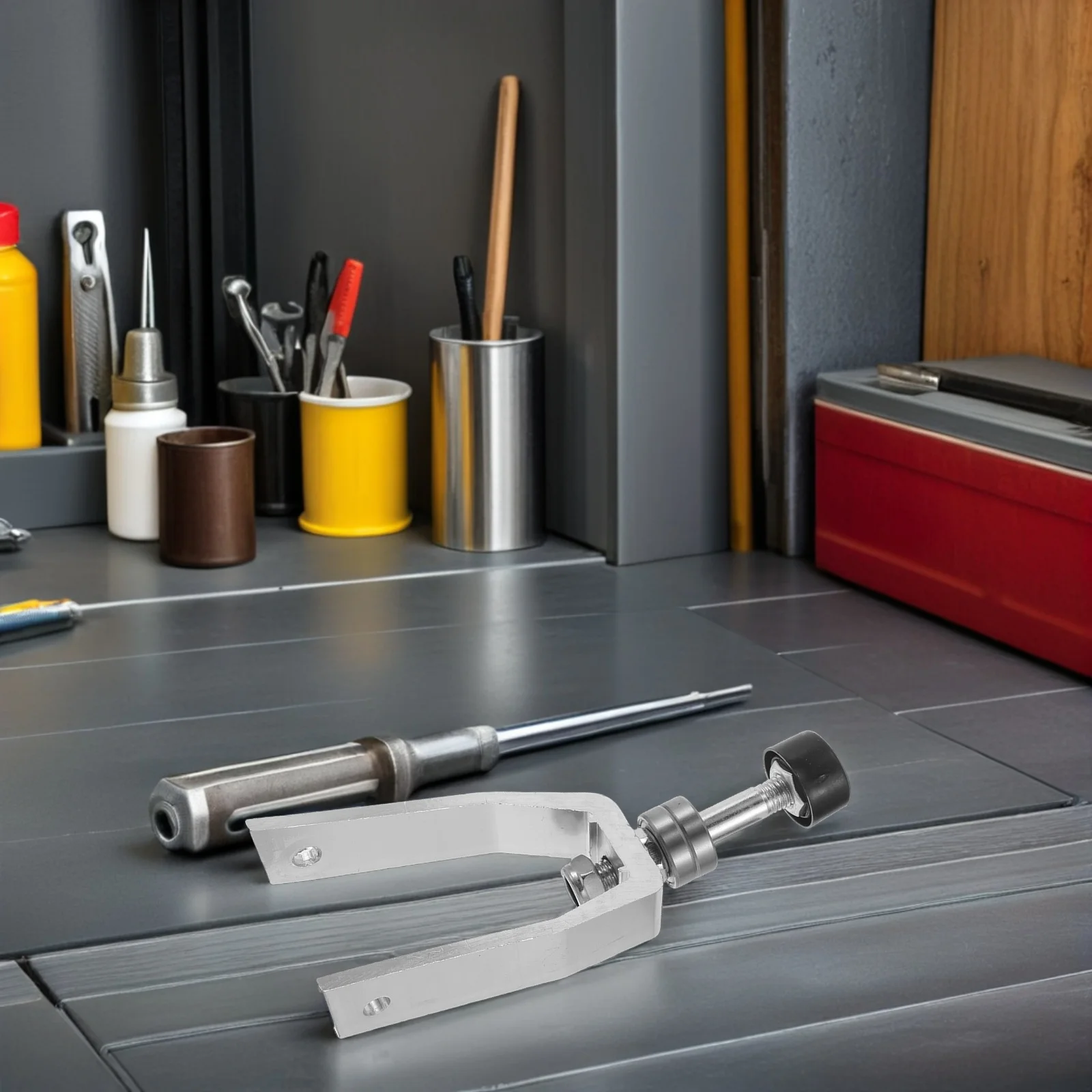 

Aluminum Alloy Wheelchair Front Fork Lightweight Robust Replacement Wheel Bracket for Manual Transport Chair Caster Yoke Bearing