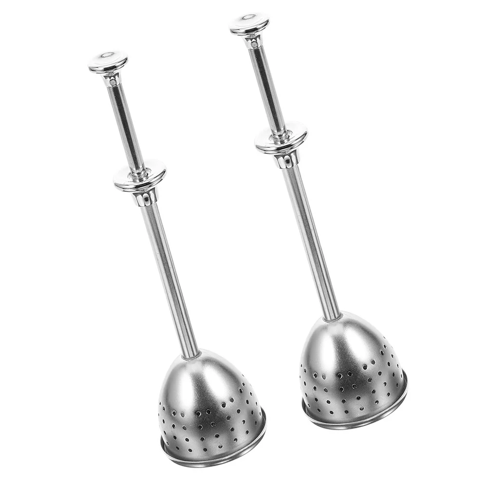 

2 Pcs Stainless Steel Diffuser Metal Strainer Loose Leaf Residue Filter Bulk Infuser 304 Holder for