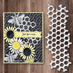 Honeycomb Net Die Cuts Metal Embossing Stencils Template Mould for Card Scrapbooking and DIY Craft Album Paper  Decor