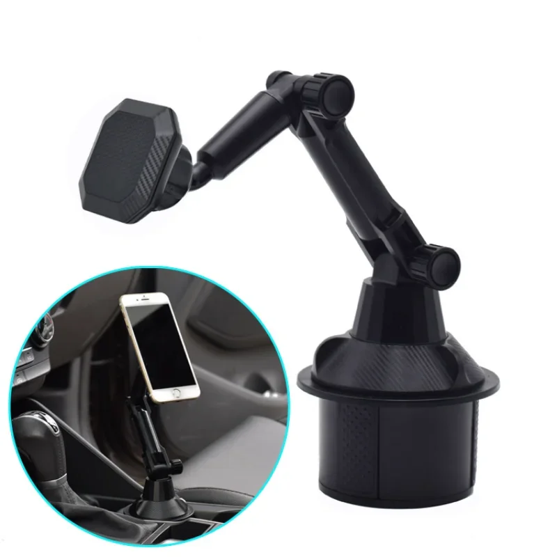 Long Arm Universal 360 Degree Adjustable Cup Holder Cradle for Cell Phone Cup Holder Stand Cradle Car Mount