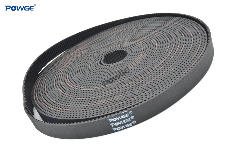 POWGE 10meters GT 3MGT 3GT Open Synchronous Timing belt 3GT 15 Width 15mm 3GT-15 Rubber 3KC GT3 pulley Small Backlash 3D printer
