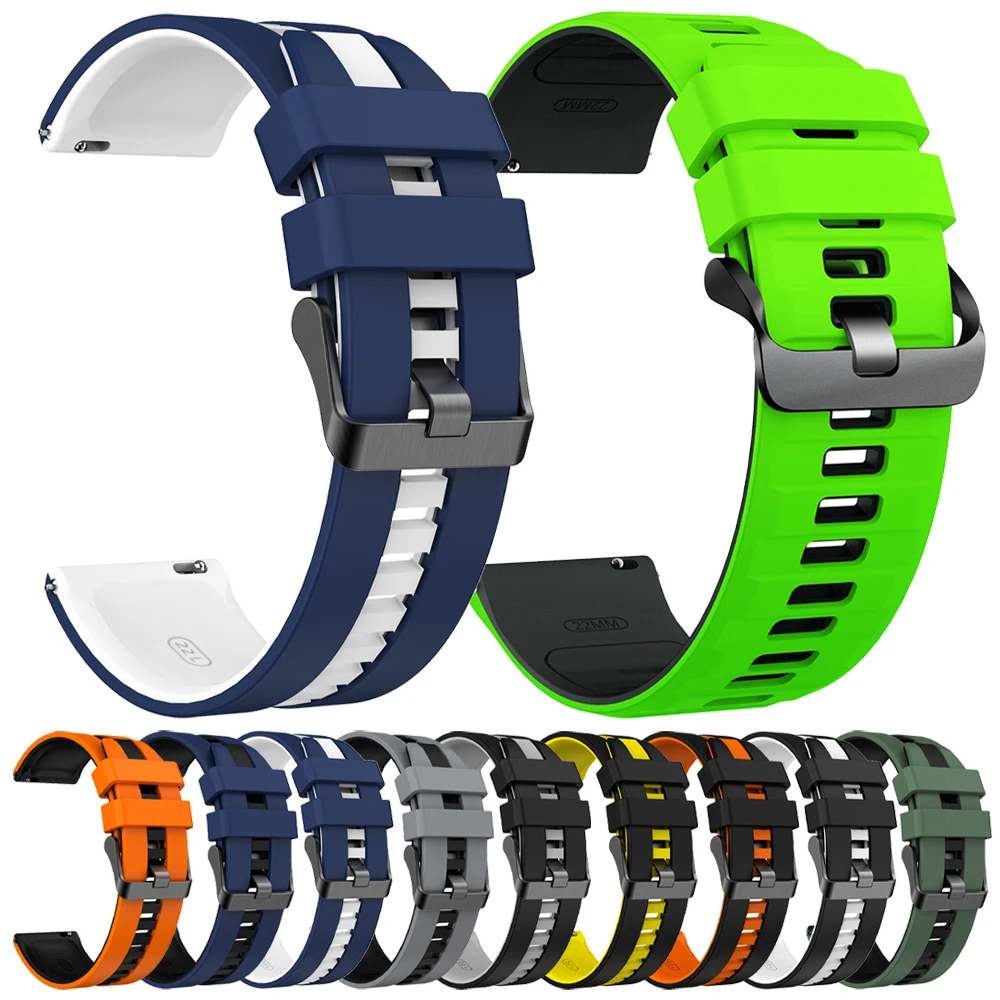 20mm 22mm Silicone Band For Garmin Venu 4 45mm Venu 3 2 Forerunner 70 170 570 265 255 M Strap Bracelet for Huawei GT6 6Pro 46mm
