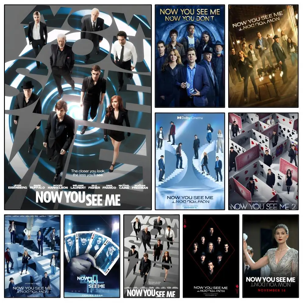 Film N-Now You S-See Me Four Horsemen Poster Waterproof HD Modern Peel And Stick Wall Decor Bedroom Living Room Dorm Office