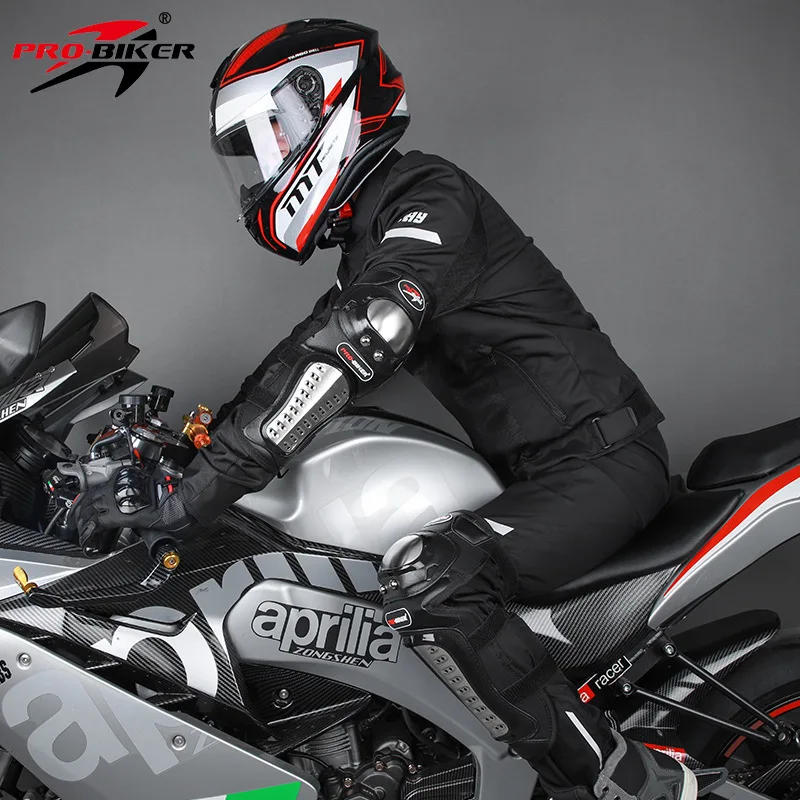Motorcycle Gear For Woman - Motorcycle Stainless Steel Knee & Elbow