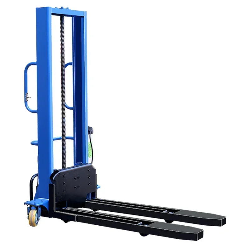 A nova empilhadeira elétrica de carregamento de mini armazém é equipada com um motor 1000kg500kg veículo empilhadeira empilhadeira empilhadeira