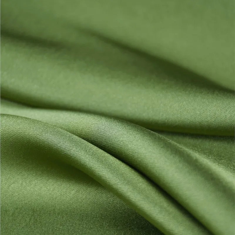 Solid Color Double-Sided Imitation Acetate Satin Cloth Vertical  Skin-Friendly Silk Cheongsam Formal Dress Clothing Fabric