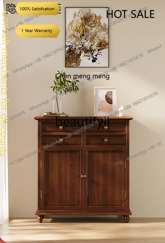 D5556 American rural solid wood entrance safe invisible anti-theft all-steel large capacity 110cm