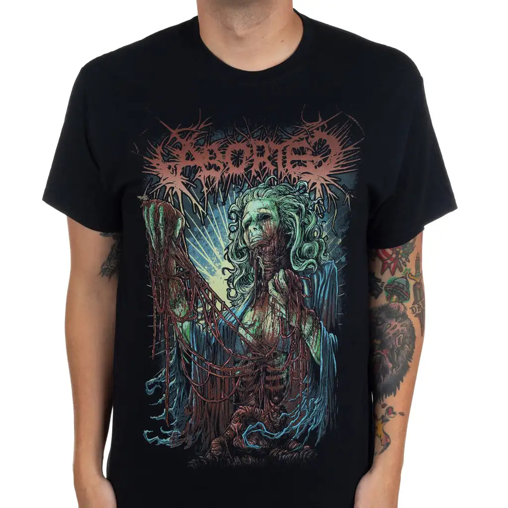 Aborted Bride Band T-Shirt 100% Cotton Graphic Tee Men Women Summer Streetwear Top