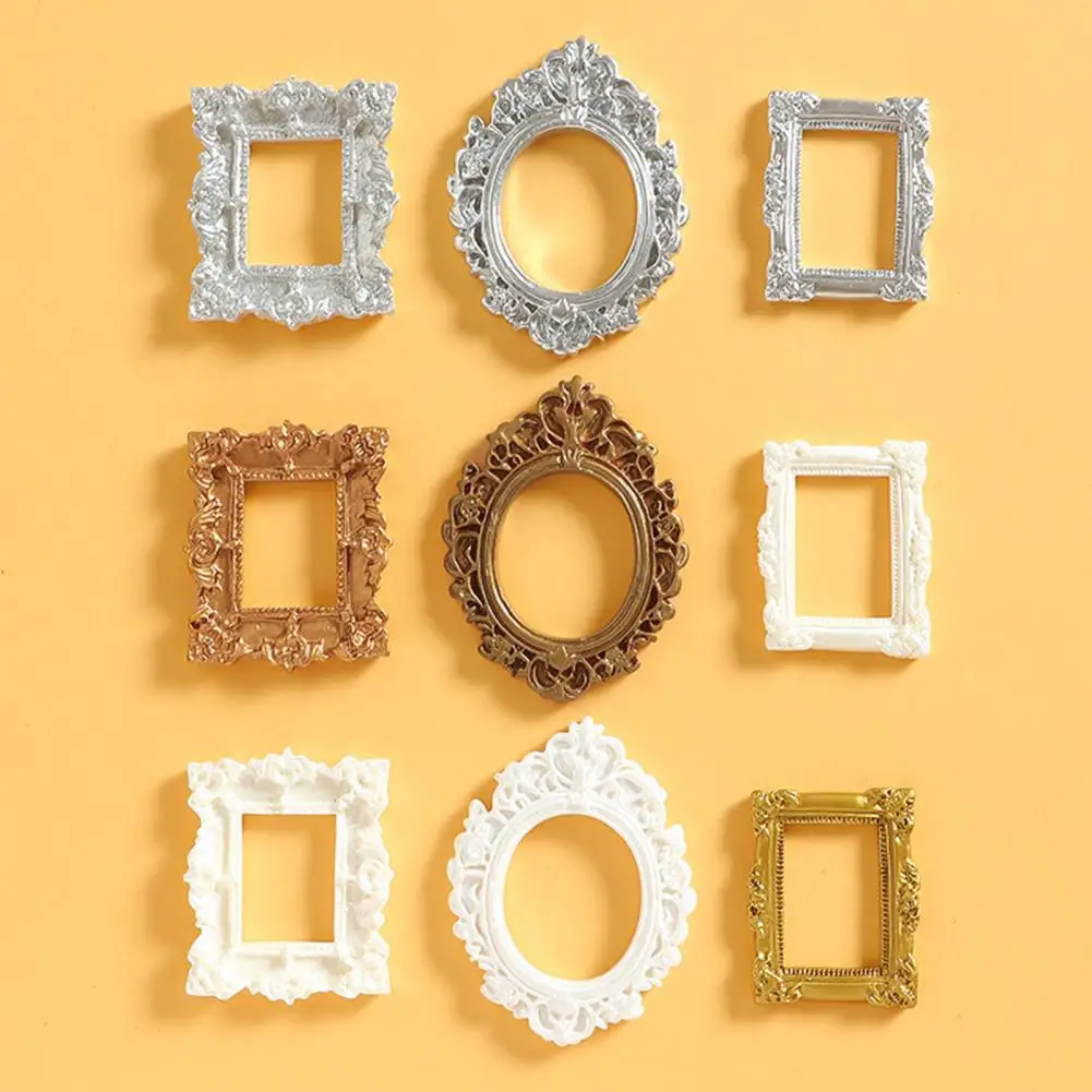 

Photo Frame Mini Picture Frames Vintage Small Photo Frames Retro Resin Jewelry Display Table Frame Diy Craft Accessories Mini
