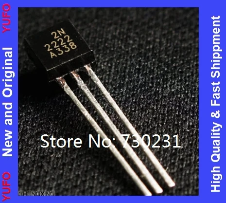 100PCS Transistor 2N2222 2N2222A TO-92 TO 92 New And Original IC Free Shipping