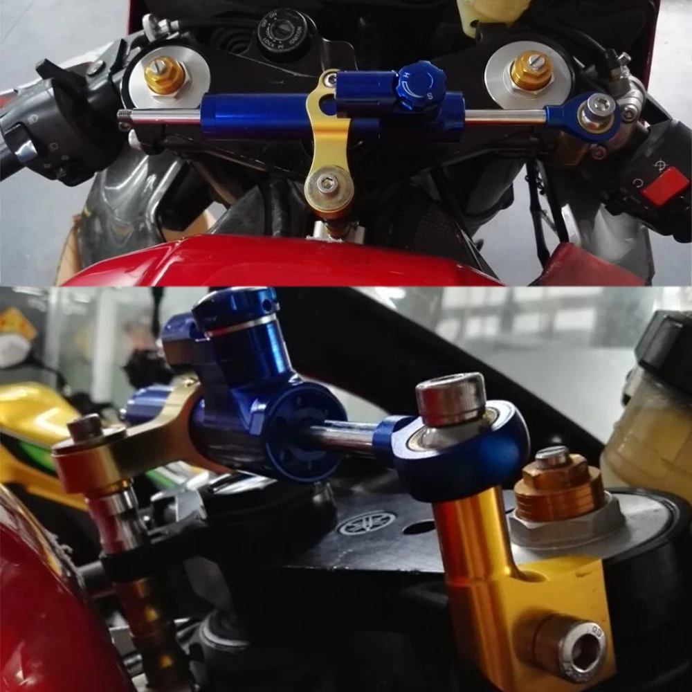 

For YAMAHA YZF R6 2006-2020 Motorcycle Steering Damper CNC Aluminum Stabilizer Bracket Mounting Support Kit Holder