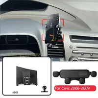 For Honda Civic 8th gen 2006-2009 Car Cell Phone Holder Base Air Vent Gravity Navigation Bracket Horizontally Accessories