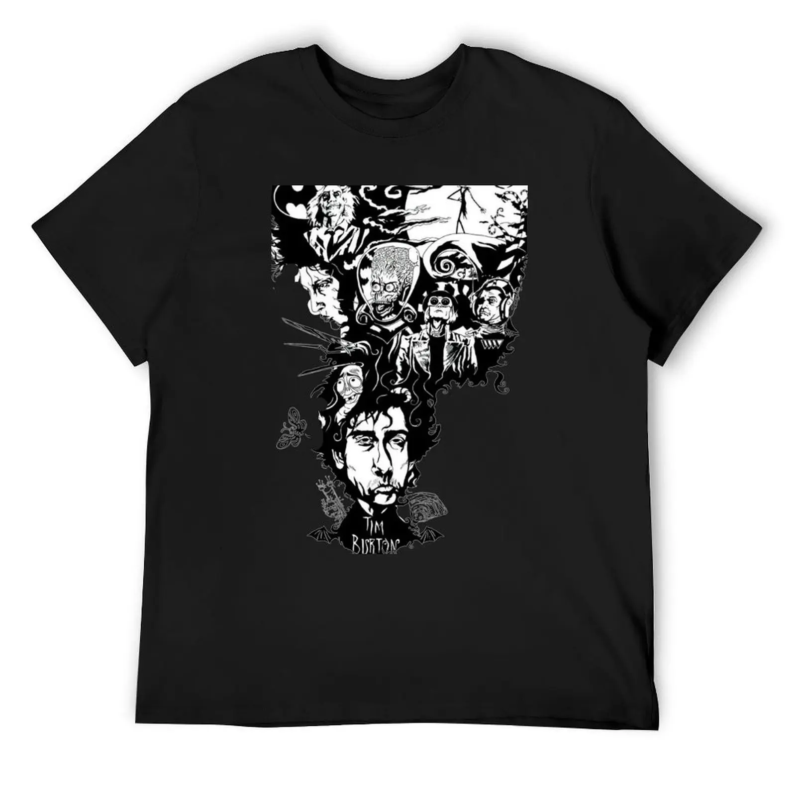 

Tim burton world T-Shirt anime figures blanks oversized t shirts for men