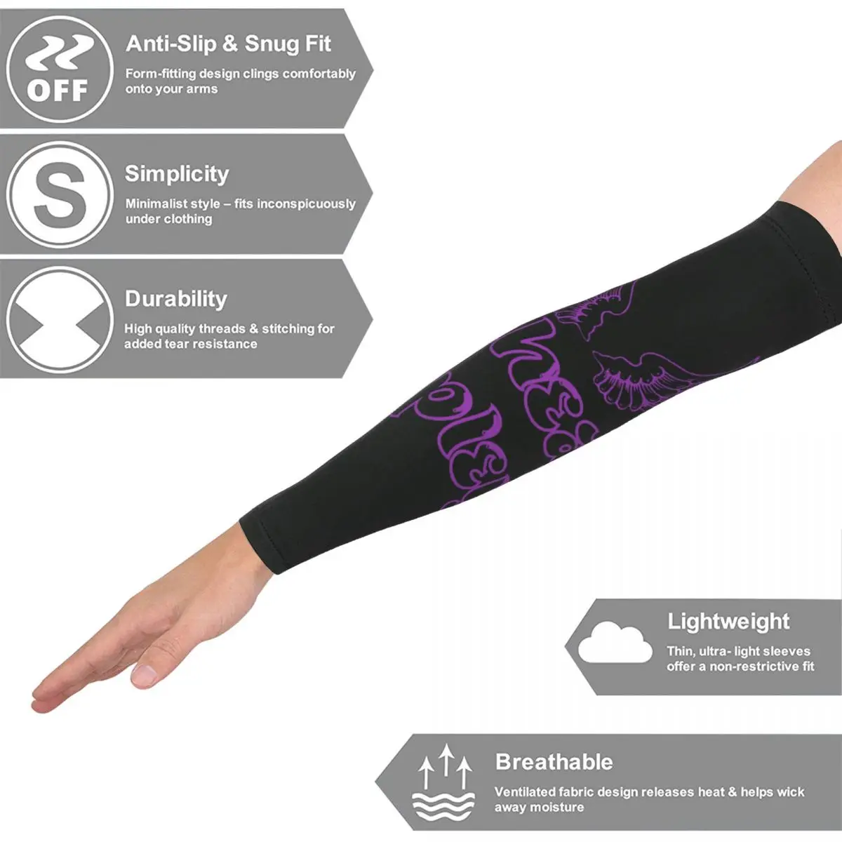 彼女は私のママです レア・リプリー ブートレッグレスラー アウトドアアームスリーブ 日焼け止めUVカバーサマー サイクリングタトゥースリーブ