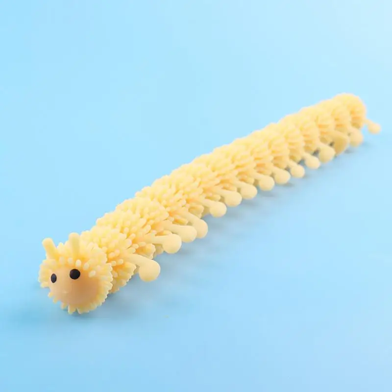 Caterpillar alivia o brinquedo do esforço, macarrão personalizado do worm, corda do estiramento, ventilação do autismo, brinquedos dos miúdos, novos, nós, 1pc